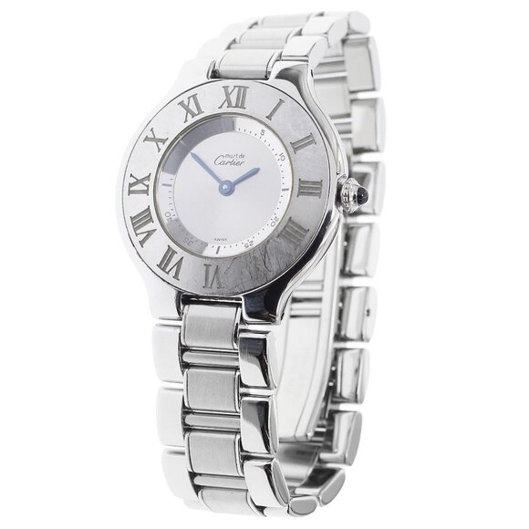 CARTIER Must21LM W10110T2 Silver Dial Quartz Boy's Watch_894737 - Picture 3 of 7